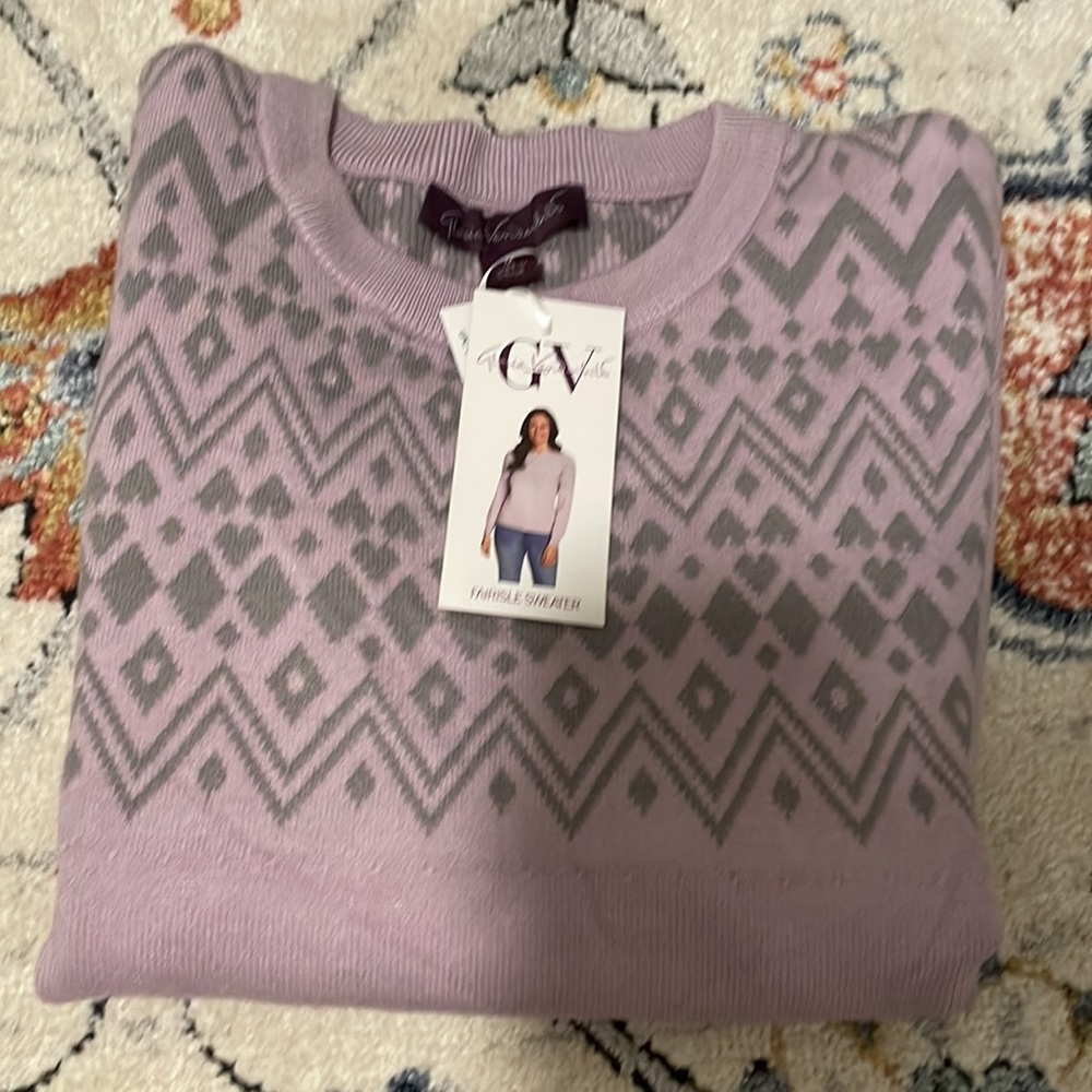 NWT Lavender Crew Sweater